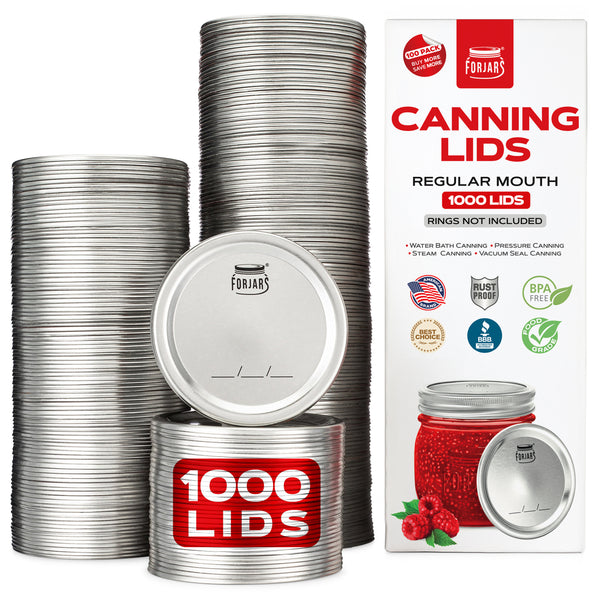 1000 Regular Mouth Canning Lids