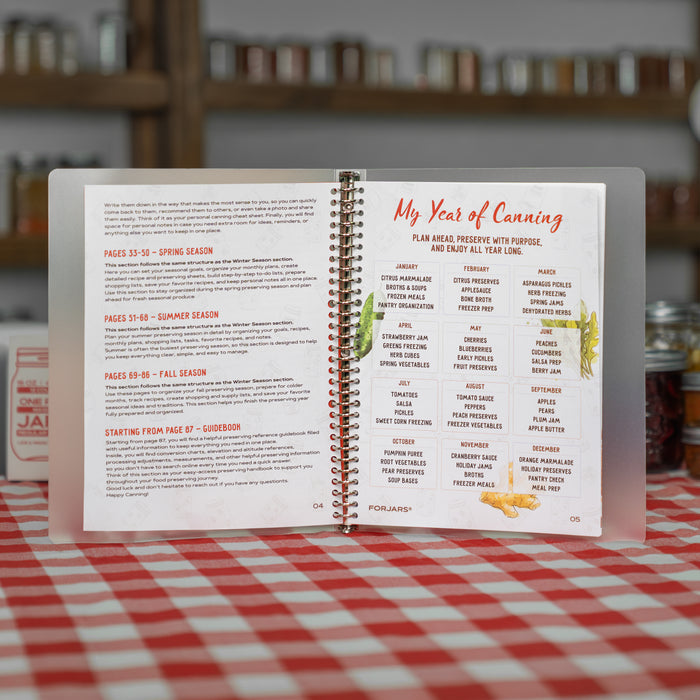 FORJARS® Canning Planner