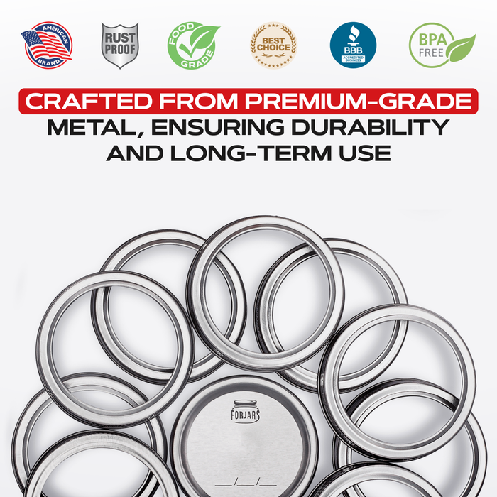 canning bands and lids