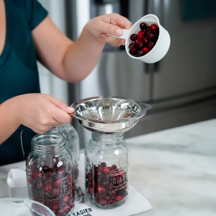 glass canning jar funnel