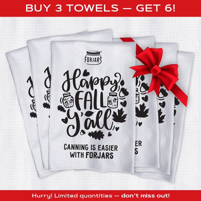 Buy 3 Towels – Get 6!  Happy BOGO Fall, Y’all!