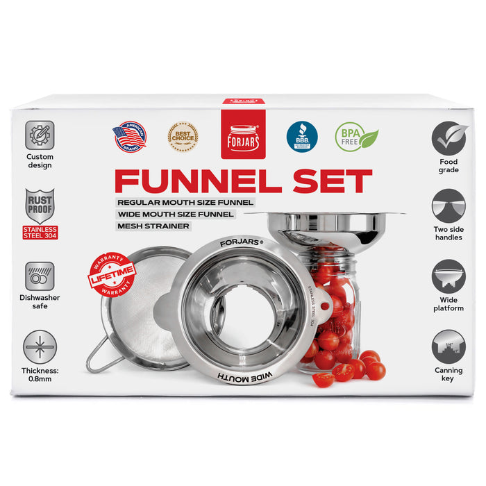 metal funnel set
