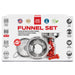 metal funnel set