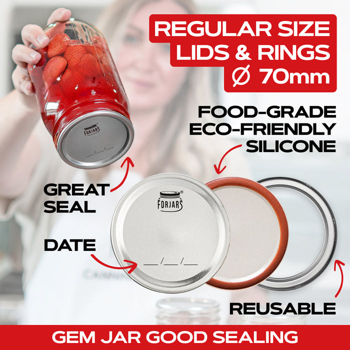 regular mouth lids for canning