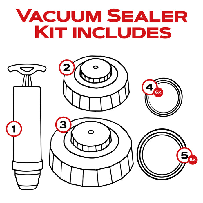 ForJars Vacuum Sealer Kit